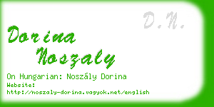 dorina noszaly business card