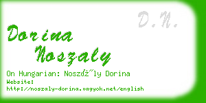 dorina noszaly business card